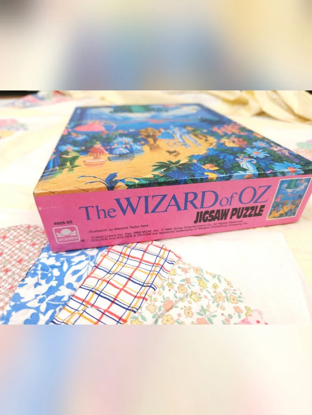 Wizard Of Oz SEALED Melanie Taylor Kent Golden 100 Piece Jigsaw Puzzle Rare 1989